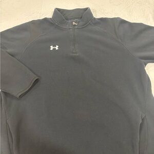 Under Armour Black Fleece-Lined Quarter Zip Pullover